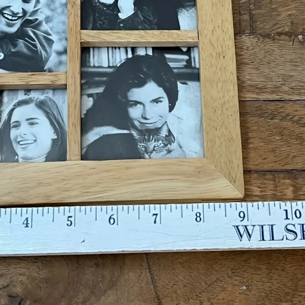 Burnes of Boston Collage 5 Photo Frame Wood Rustic 8.5 x 9